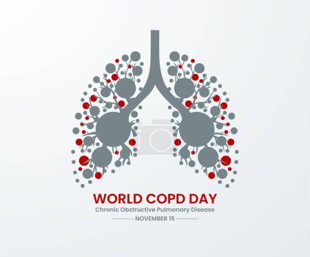 Téléchargez les illustrations : Journée mondiale de la MPOC (maladie pulmonaire obstructive chronique). - en licence libre de droit