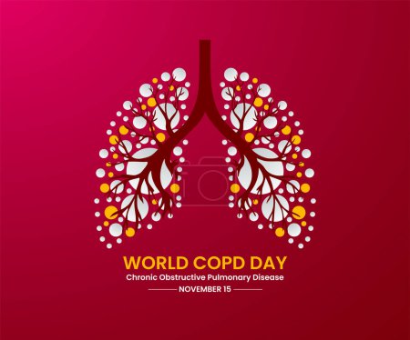 Téléchargez les photos : Journée mondiale de la MPOC (maladie pulmonaire obstructive chronique). - en image libre de droit