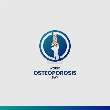 Téléchargez les illustrations : Journée mondiale de l'ostéoporose. Illustration vectorielle de l'ostéoporose. Concept d'orthopédie. Illustration vectorielle du concept jour arthrite. - en licence libre de droit