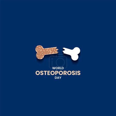 Téléchargez les illustrations : Journée mondiale de l'ostéoporose. Illustration vectorielle de l'ostéoporose. Concept d'orthopédie. Illustration vectorielle du concept jour arthrite. - en licence libre de droit