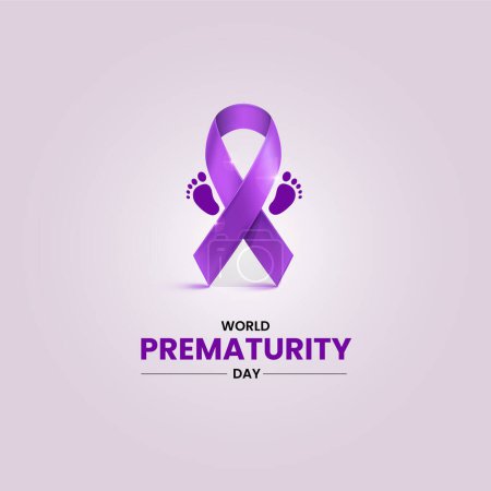 Illustration for World Prematurity Day. Prematurity Day. Premature concept. - Royalty Free Image