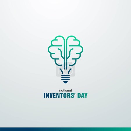 Illustration for National Inventors' Day. inventors creative background. - Royalty Free Image