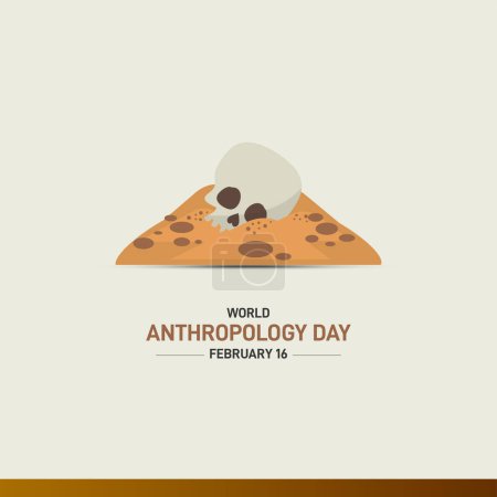 Illustration for World Anthropology Day. Anthropology background vector illustration. - Royalty Free Image