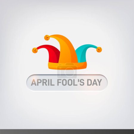 Illustration for April Fool's Day. April Fools day creative concept vector illustration. - Royalty Free Image