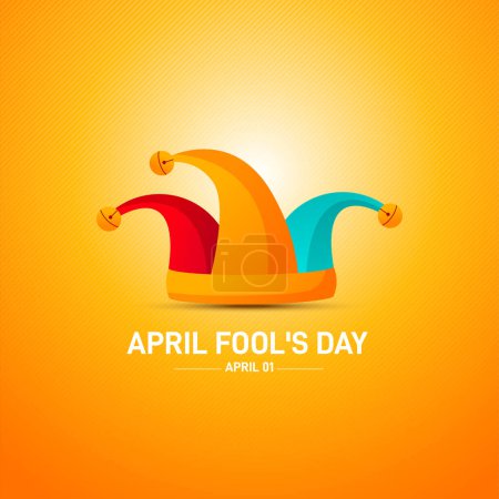 April Fool's Day. April Fools day creative concept vector illustration. 