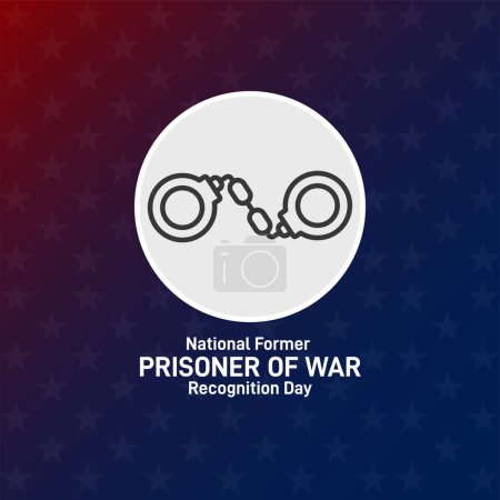 Ilustración de Día nacional de reconocimiento de ex prisionero de guerra. - Imagen libre de derechos