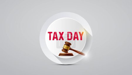 Tax Day. Tax Day creative concept vector illustration. Tax law Concept. 