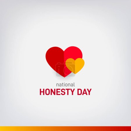 Tag der nationalen Ehrlichkeit. Ehrlichkeitstag kreatives Poster, Banner, Social Media Post usw.. 