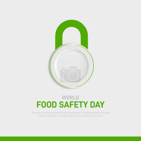 Día Mundial de la Seguridad Alimentaria. Día Mundial de la Seguridad Alimentaria 2024 concepto creativo banner, cartel, post de medios sociales, fondo, festoon, folleto, portada, etc. prepararse para lo inesperado.