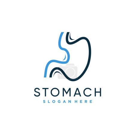 Illustration for Stomach design element icon vector with creative modern concept - Royalty Free Image