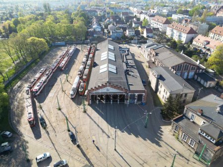 Foto de Foto aérea del viejo tren - Imagen libre de derechos