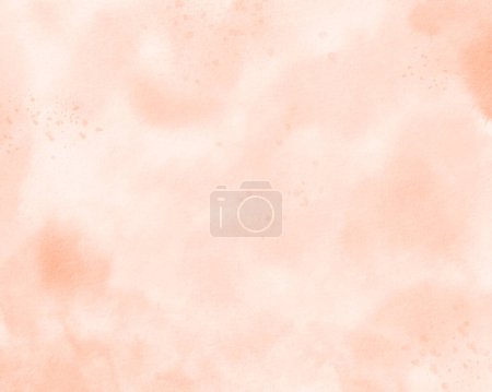 Photo for Watercolor background in warm beige tones. Soft water droplets and gentle streaks create an inviting and cozy ambiance, a peaceful morning sunrise. for wedding invitations or product packaging. - Royalty Free Image