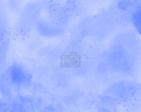 Photo for A tender watercolor background in shades of blue. Soft water droplets. This gentle for adding a touch of serenity design projects, for wedding invitations, social media posts, or art prints. - Royalty Free Image