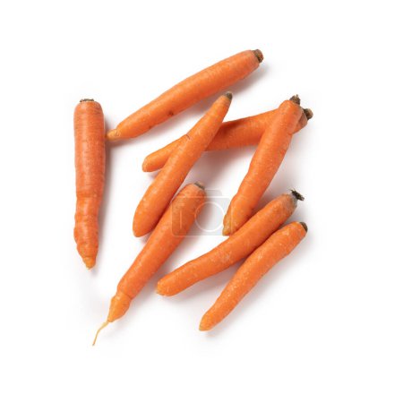 Photo for Carrots isolated on white background - Royalty Free Image