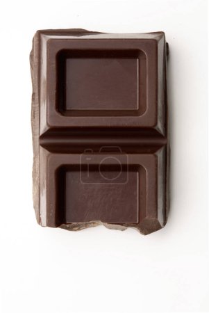 Photo for Dark chocolate block, bar of chocolate - Royalty Free Image