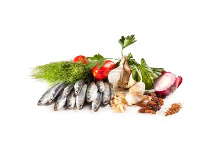 Téléchargez les photos : Nourriture plate poisson biologique régime méditerranéen - en image libre de droit