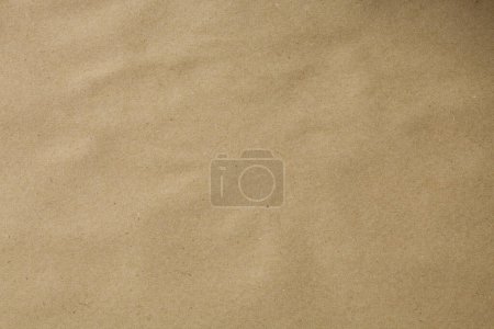 Photo for Food Wrapping Paper, Brown Kraft Butcher, Flat Dish for Food  HQ Macro Close-Up  Isolated on White Background - Royalty Free Image