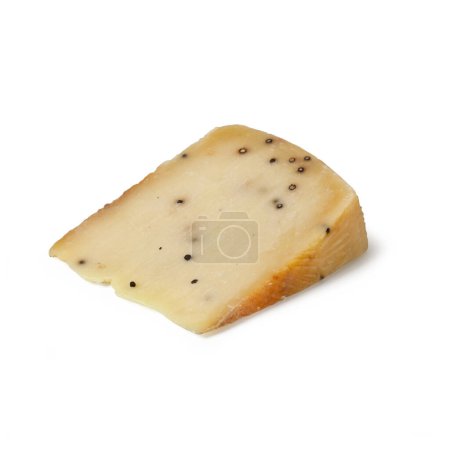 Photo for Typical italian cheese Sicilian cheese Pepato stagionato - Royalty Free Image