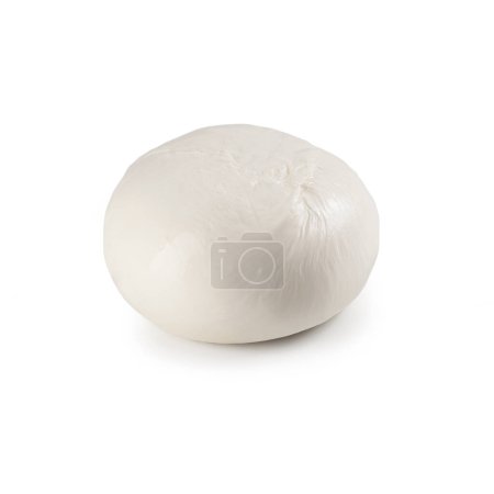 Photo for Italian Mozzarella Cheese Ball  Isolated on White Background - Royalty Free Image