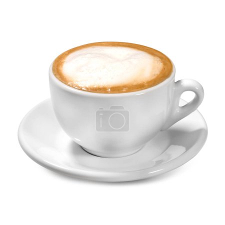 Foto de Espresso Cappuccino italiano aislado sobre fondo blanco - Imagen libre de derechos