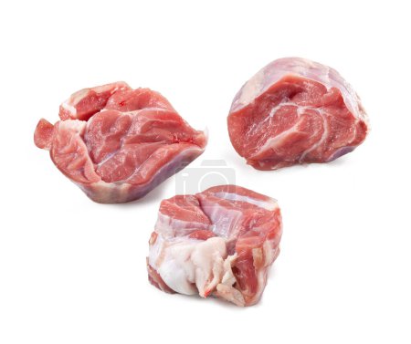 Veal Shank - Raw Meat - Isolated on White Background
