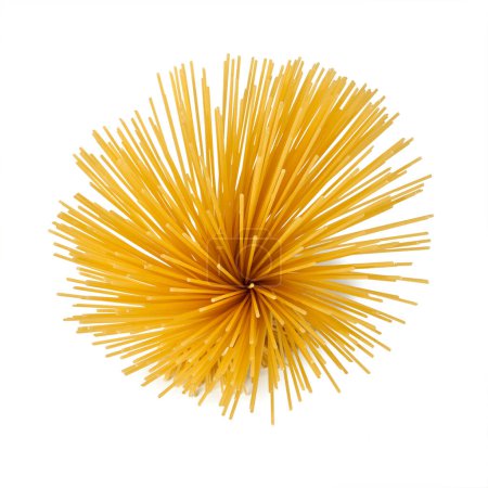 Photo for Spaghetti italian pasta top view - Royalty Free Image