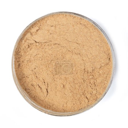 Photo for Spice Top View  Ginger Powder Isolated on White Background - Royalty Free Image