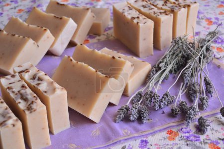 Lavender soap bar artisan handmade natural ecological wedding favor, purple color decoration, sustainable skin care cosmetic