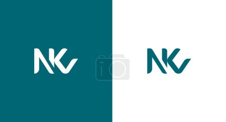 Ilustración de NKV carta logotipo diseño vector plantilla. Diseño de iconos N y KV, icono NKV Identidad de marca Diseño Monograma Logo - Imagen libre de derechos