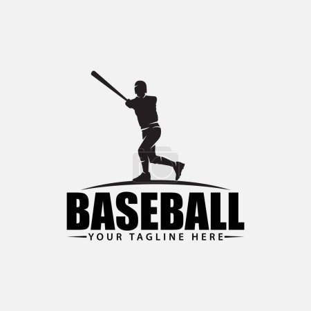 Insignia de béisbol y diseño de plantilla de logotipo 