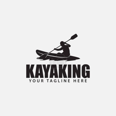 Insignia de Kayake y diseño de plantilla de logotipo 