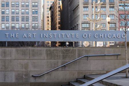 Téléchargez les photos : Chicago, Illinois, États-Unis. 29 novembre 2017. L'Institut d'Art de Chicago - en image libre de droit