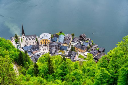 Photo for A view of Hallstatt in Austria from the mountain - Royalty Free Image