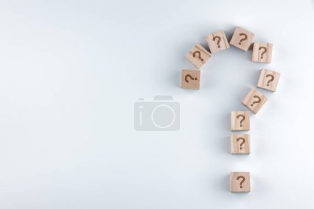 Photo for Question marks with different marks - Royalty Free Image