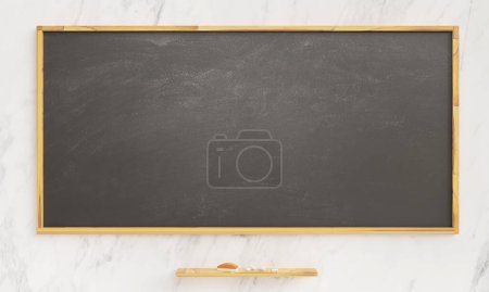 Photo for Blackboard with a chalk - Royalty Free Image