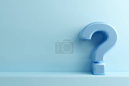 Question mark on color background