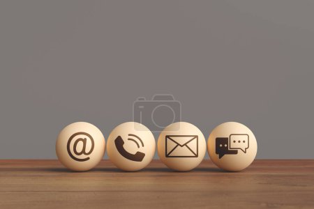 Photo for Internet communication concept. 3 d rendering - Royalty Free Image