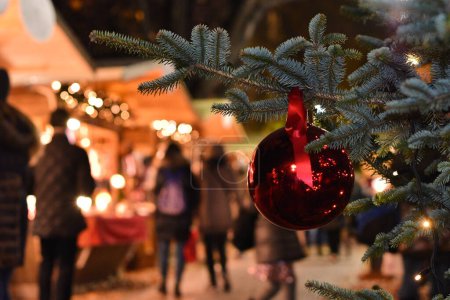 Photo for Christmas market in the european city - Royalty Free Image
