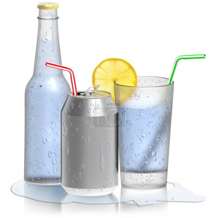 Tonic Water, glass bottle cans