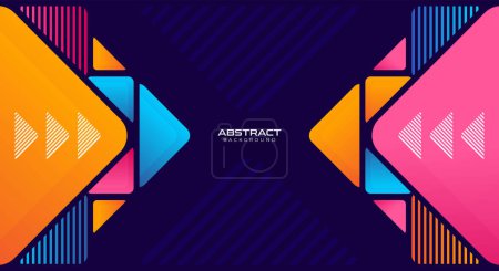 Illustration for Geometric colorful background vector - Royalty Free Image
