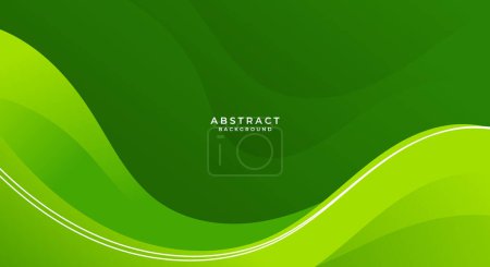 Illustration for Abstract curve green background - Royalty Free Image