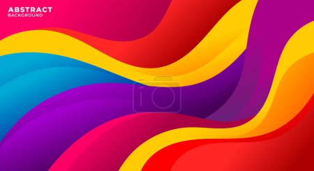 Ilustración de Fondo de onda colorido abstracto - Imagen libre de derechos