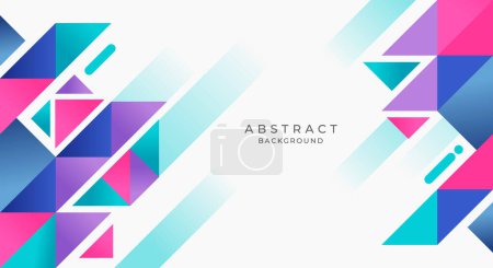 Illustration for Colorful geometric background vector - Royalty Free Image