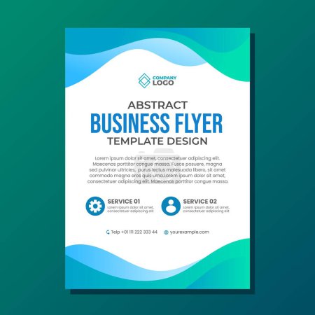 Illustration for Creative business flyer template - Royalty Free Image