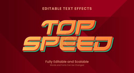 Top Speed text effect