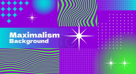 Abstract maximalism flat background