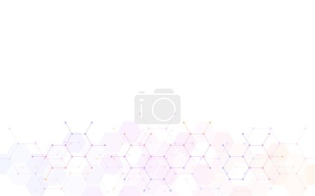 Photo for Illustration of geometric abstract background with hexagons pattern. - Royalty Free Image