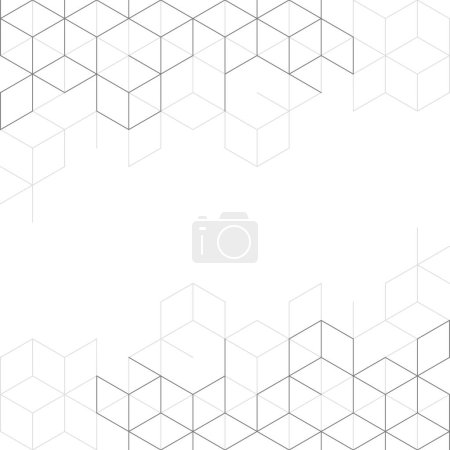 Abstrakter geometrischer Hintergrund mit isometrischen Blöcken, Polygonmuster.