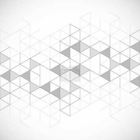 Fondo geométrico abstracto con patrón de forma triangular. Ilustración
