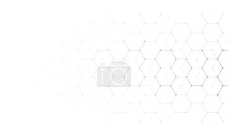 Foto de Elemento de diseño abstracto con fondo geométrico de patrón de forma hexagonal. Ilustración vectorial - Imagen libre de derechos